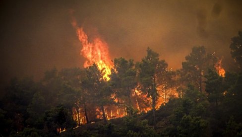 DRAMATIČNI PRIZORI U GRČKOJ: Vatra guta sve pred sobom, dim vidljiv i iz okolnih zemalja (FOTO/VIDEO)