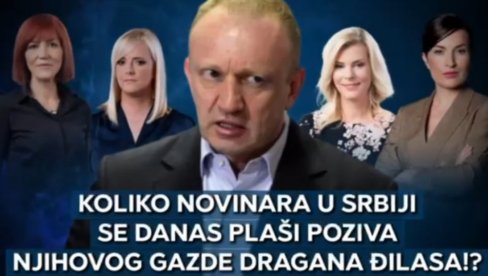 Koliko novinara u Srbiji se danas plaši poziva njihovog gazde Dragana Đilasa (VIDEO) Koliko novinara u Srbiji se danas plaši poziva njihovog gazde Dragana Đilasa (VIDEO)