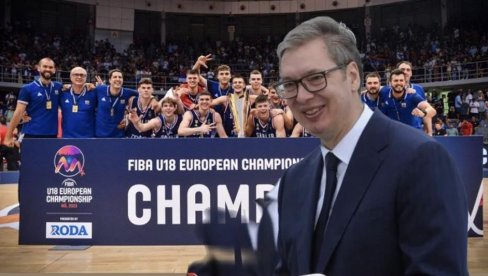 BRAVO, ŠAMPIONI! Vučić čestitao pobedu orlićima: Ponovo ste na krovu Evrope