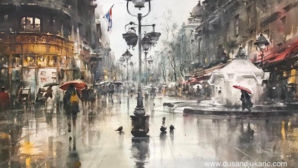 АКВАРЕЛИ ДУШАНА ЂУКАРИЋА У ГАЛЕРИЈИ „СИНГИДУНУМ“: Призори најлепших европских градова АКВАРЕЛИ ДУШАНА ЂУКАРИЋА У ГАЛЕРИЈИ „СИНГИДУНУМ“: Призори најлепших европских градова