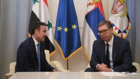 VUČIĆ SA SIRIJSKIM AMBASADOROM: Hvala na podršci očuvanju suvereniteta i teritorijalne celovitosti Srbije VUČIĆ SA SIRIJSKIM AMBASADOROM: Hvala na podršci očuvanju suvereniteta i teritorijalne celovitosti Srbije