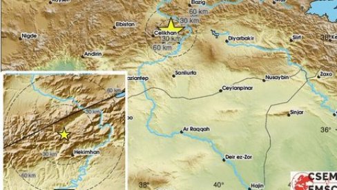 ZEMLJOTRES POGODIO TURSKU: Potres na istoku zemlje ZEMLJOTRES POGODIO TURSKU: Potres na istoku zemlje