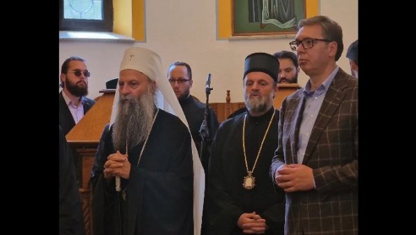 НАЈБОЉЕ МЕСТО НА КОЈЕМ ЋЕМО ПОЧЕТИ РАЗГОВОРЕ О ВАЖНИМ ТЕМАМА: Вучић обишао манастир Осовица у друштву Додика и патријарха (ВИДЕО) НАЈБОЉЕ МЕСТО НА КОЈЕМ ЋЕМО ПОЧЕТИ РАЗГОВОРЕ О ВАЖНИМ ТЕМАМА: Вучић обишао манастир Осовица у друштву Додика и патријарха (ВИДЕО)