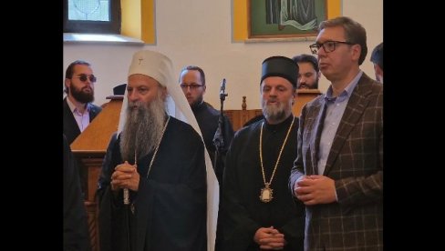 NAJBOLJE MESTO NA KOJEM ĆEMO POČETI RAZGOVORE O VAŽNIM TEMAMA: Vučić obišao manastir Osovica u društvu Dodika i patrijarha (VIDEO) NAJBOLJE MESTO NA KOJEM ĆEMO POČETI RAZGOVORE O VAŽNIM TEMAMA: Vučić obišao manastir Osovica u društvu Dodika i patrijarha (VIDEO)