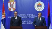 VUČIĆ IRONIČNO PORUČIO AMERIKANCIMA ZBOG SANKCIJA DODIKOVOJ DECI: Čestitam vam na hrabrosti, junaci (VIDEO)