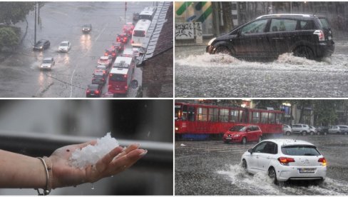 OBLINE PADAVINE, GRAD I OLUJNI VETAR: RHMZ upozorava - Danas na snazi crveni i narandžasti meteoalarm