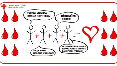 POZIV ZA HUMANOST U VRANJU: Dve akcije dobrovoljnog davanja krvi POZIV ZA HUMANOST U VRANJU: Dve akcije dobrovoljnog davanja krvi