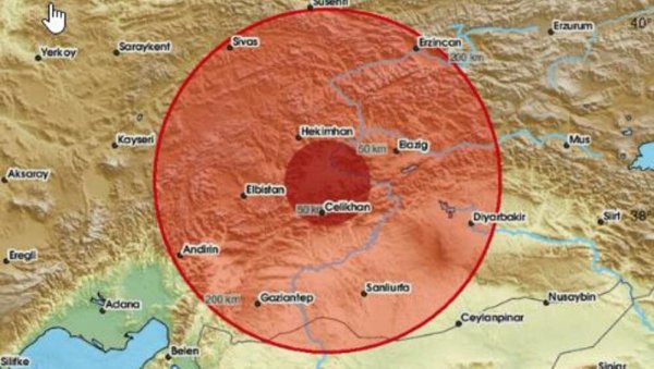 СНАЖАН ЗЕМЉОТРЕС ПОГОДИО ТУРСКУ: Епицентар код Малатије, чекају се информације о жртвама СНАЖАН ЗЕМЉОТРЕС ПОГОДИО ТУРСКУ: Епицентар код Малатије, чекају се информације о жртвама