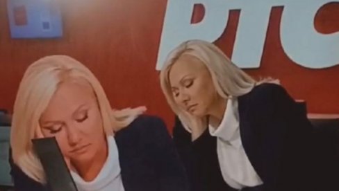 VODITELJKA ZASPALA ISPRED KAMERA: Ispostavilo se da je bolest - izmerena joj visoka temperatura (FOTO)