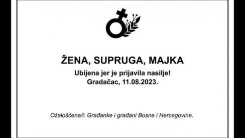 UBIJENA JE JER JE PRIJAVILA NASILJE: Prijatelji se opraštaju od žene koju je ubio Nermin Sulejmanović - Voli te tvoja sestra najviše UBIJENA JE JER JE PRIJAVILA NASILJE: Prijatelji se opraštaju od žene koju je ubio Nermin Sulejmanović - Voli te tvoja sestra najviše