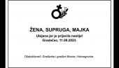 УБИЈЕНА ЈЕ ЈЕР ЈЕ ПРИЈАВИЛА НАСИЉЕ: Пријатељи се опраштају од жене коју је убио Нермин Сулејмановић - Воли те твоја сестра највише