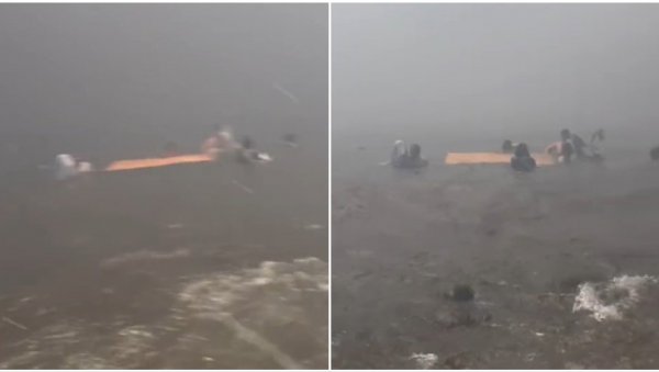 ВИДЕЛИ СМО ПУСТОШ, УНИШТЕЊЕ...: Језив снимак са Хаваја, људи од ватрене буктиње беже у океан (ВИДЕО)