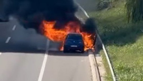 БУКТИЊА НА АУТО-ПУТУ, ГОРИ АУТО НА КОЊАРНИКУ: Ватра потпуно прогутала возило (ВИДЕО) БУКТИЊА НА АУТО-ПУТУ, ГОРИ АУТО НА КОЊАРНИКУ: Ватра потпуно прогутала возило (ВИДЕО)