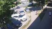 JEZIVI SNIMAK IZ STARE PAZOVE: Devojka se motorom zakucala direktno u auto (UZNEMIRUJUĆE)