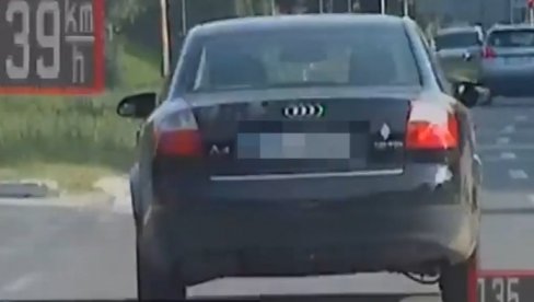 DIVLJAO PUTEM BEZ DOZVOLE I POD DEJSTVOM NARKOTIKA: Pogledajte snimak koji je napravio presretač (VIDEO)