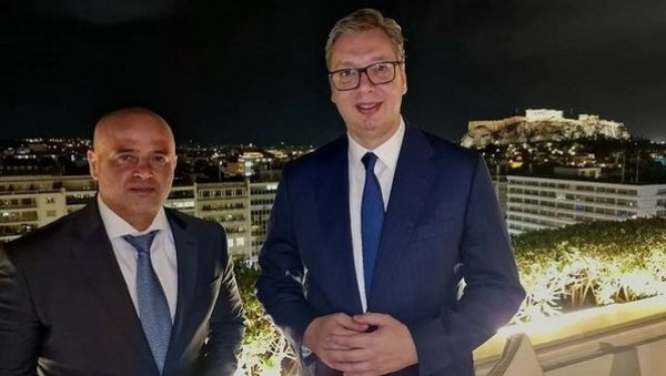 ВУЧИЋ И КОВАЧЕВСКИ У АТИНИ: Србија и Северна Македонија су пријатељске земље ВУЧИЋ И КОВАЧЕВСКИ У АТИНИ: Србија и Северна Македонија су пријатељске земље