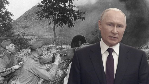 ХВАЛА ВАМ ЗА СЛУЖБУ, ПОНОСИМ СЕ ВАМА: Путин на обележавању 80. година од Курске битке ХВАЛА ВАМ ЗА СЛУЖБУ, ПОНОСИМ СЕ ВАМА: Путин на обележавању 80. година од Курске битке