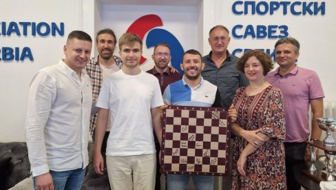 ŠAHOVSKO ZLATO: Prijem u SSS za Alekseja Saranu ŠAHOVSKO ZLATO: Prijem u SSS za Alekseja Saranu