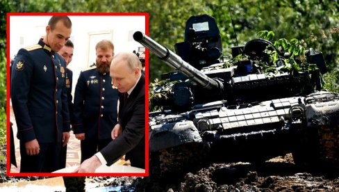 ПУТИН УГОСТИО ТЕНКИСТЕ ХЕРОЈЕ: Посада Аљоше се прославила због убитачне заседе, добили су највиша одликовања (ВИДЕО) ПУТИН УГОСТИО ТЕНКИСТЕ ХЕРОЈЕ: Посада Аљоше се прославила због убитачне заседе, добили су највиша одликовања (ВИДЕО)