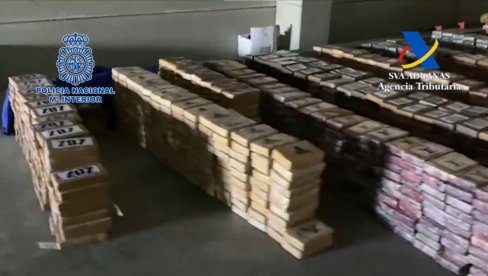 ЗАДАТ ДО САДА НАЈЈАЧИ УДАРАЦ БАЛКАНСКОМ КАРТЕЛУ: Шпанци запленили готово десет тона кокаина (ВИДЕО)