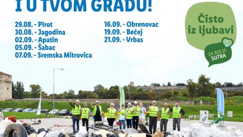 BRINU O ŽIVOTNOJ SREDINI I POMAŽU: Udruženje „Čepom do osmeha“ nastavlja sa akcijama „Čisto iz ljubavi“ u čitavoj Srbiji BRINU O ŽIVOTNOJ SREDINI I POMAŽU: Udruženje „Čepom do osmeha“ nastavlja sa akcijama „Čisto iz ljubavi“ u čitavoj Srbiji