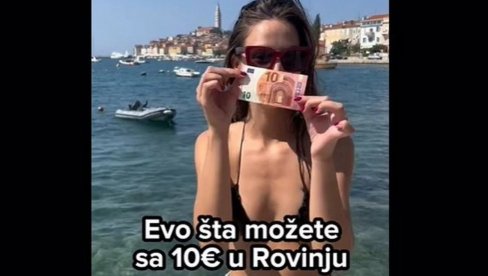КАД МЕ РОДБИНА ПРВО ПИТА ЈЕ Л СКУПО: Девојка сликовито дочарала шта све можете за 10 евра на летовању у Хрватској (ВИДЕО)