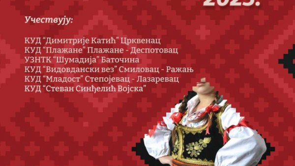 “ДАНИ ДИЈАСПОРЕ“: У недељу дечија фолклорна манифестација