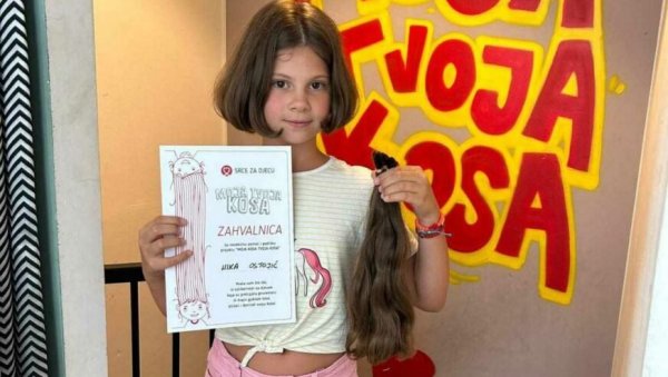 ГЕСТ ДЕВОЈЧИЦЕ ГАНУО ЈЕ СВЕ НА МАЈЕВИЦИ: Даровала косу за децу оболелу од рака ГЕСТ ДЕВОЈЧИЦЕ ГАНУО ЈЕ СВЕ НА МАЈЕВИЦИ: Даровала косу за децу оболелу од рака
