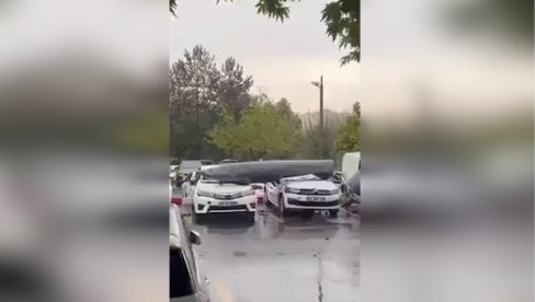 DEO VOJNOG AVIONA PAO NA PARKING: Incident u Ankari DEO VOJNOG AVIONA PAO NA PARKING: Incident u Ankari