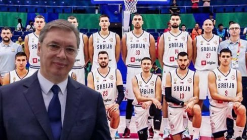 TAČNO U 19 ČASOVA: Predsednik Vučić sa košarkaškom reprezentacijom Srbije