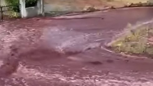 NESVAKIDAŠNJI PRIZORI: Ulicama tekle reke crvenog vina (VIDEO) NESVAKIDAŠNJI PRIZORI: Ulicama tekle reke crvenog vina (VIDEO)