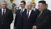 SLAVA RUSIJI, BIĆE BESMRTNA: Putin i Kim se sastali na kosmodromu „Vostočni“, a ovo je poruka lidera Severne Koreje (FOTO/VIDEO)