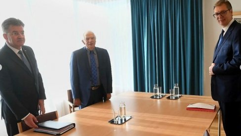 NOVA RUNDA DIJALOGA BEOGRADA I PRIŠTINE: Završen sastanak Borelja i Lajčaka sa Vučićem NOVA RUNDA DIJALOGA BEOGRADA I PRIŠTINE: Završen sastanak Borelja i Lajčaka sa Vučićem
