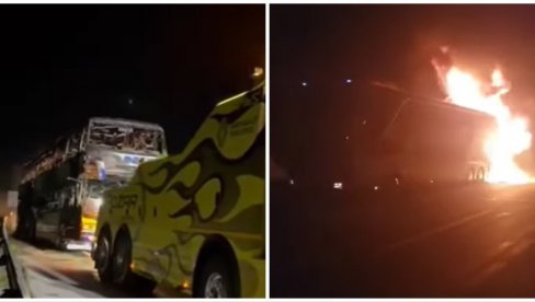 UŽAS U SLOVENIJI: Izgoreo autobus iz BiH (VIDEO) UŽAS U SLOVENIJI: Izgoreo autobus iz BiH (VIDEO)