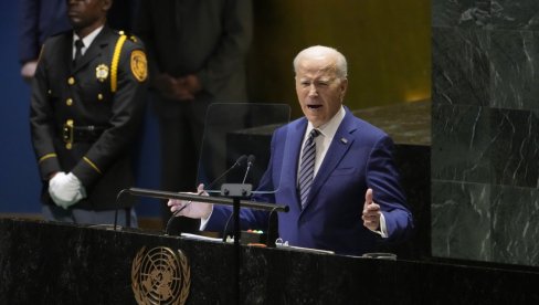 БАЈДЕН ПРОЗИВА РУСИЈУ ЗА КРШЕЊЕ МИРА У СВЕТУ: УН морају да се супротставе голој агресији, дужност САД да воде у овом критичном тренутку БАЈДЕН ПРОЗИВА РУСИЈУ ЗА КРШЕЊЕ МИРА У СВЕТУ: УН морају да се супротставе голој агресији, дужност САД да воде у овом критичном тренутку