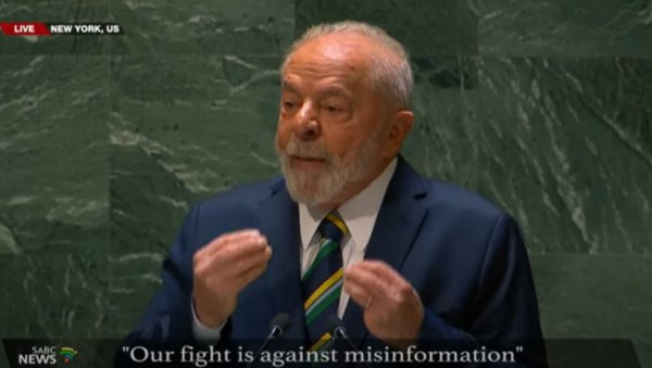 ГОВОР КОЈИ ЈЕ ДОБИО ВЕЋИ АПЛАУЗ ОД БАЈДЕНОВОГ: Обраћање бразилског председника Лула да Силве на Генералној скупштини УН-а (ВИДЕО) ГОВОР КОЈИ ЈЕ ДОБИО ВЕЋИ АПЛАУЗ ОД БАЈДЕНОВОГ: Обраћање бразилског председника Лула да Силве на Генералној скупштини УН-а (ВИДЕО)