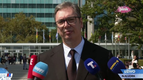 ОВО ВАЉДА НИЈЕ СМЕЛО ДА СЕ ИЗГОВОРИ: Вучић о реакцијама на његов говор на Генералној сеници УН ОВО ВАЉДА НИЈЕ СМЕЛО ДА СЕ ИЗГОВОРИ: Вучић о реакцијама на његов говор на Генералној сеници УН
