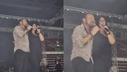 OVA NOĆ ĆE SE PAMTITI: Marta Savić iznenadila Mileta Kitića na bini, pa zapevali zajedno OVA NOĆ ĆE SE PAMTITI: Marta Savić iznenadila Mileta Kitića na bini, pa zapevali zajedno