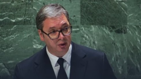 ČUVAJUĆI NAŠE GRANICE, ČUVATE I SVOJE Moćne reči Vučića u UN - Drago mi je da za većinu država članica dupli standardi ne postoje (VIDEO) ČUVAJUĆI NAŠE GRANICE, ČUVATE I SVOJE Moćne reči Vučića u UN - Drago mi je da za većinu država članica dupli standardi ne postoje (VIDEO)