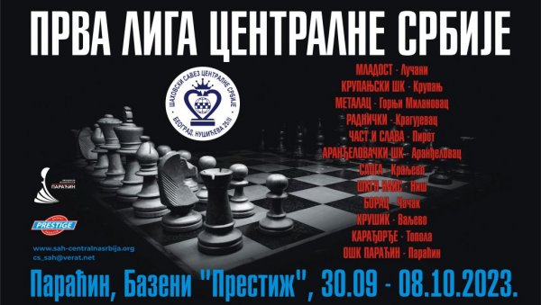 ШАХОВСКО ТАКМИЧЕЊЕ У ПАРАЋИНУ: Од сутра на „Престижу“ Прва лига централне Србије ШАХОВСКО ТАКМИЧЕЊЕ У ПАРАЋИНУ: Од сутра на „Престижу“ Прва лига централне Србије