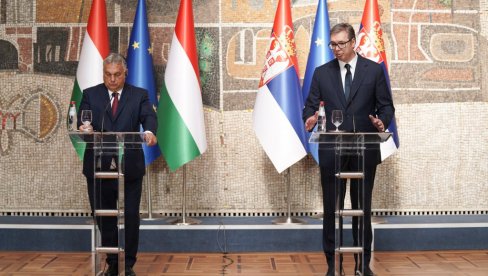 ВУЧИЋ ПОРУЧИО: Захвалан сам Орбану на свакој подршци коју је пружио Србији (ФОТО)
