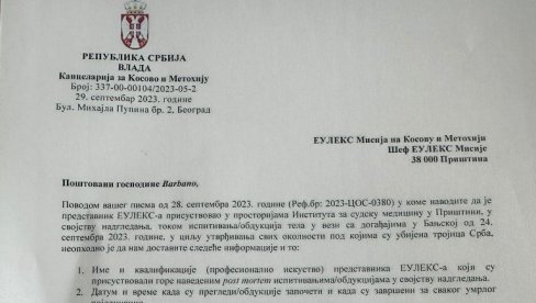 NOVOSTI OTKRIVAJU: Ovo je drugi dopis koji je Srbija uputila Euleksu (FOTO) NOVOSTI OTKRIVAJU: Ovo je drugi dopis koji je Srbija uputila Euleksu (FOTO)