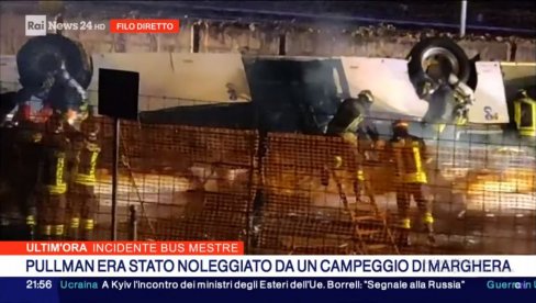 IDENTIFIKOVANO SEDAM ŽRTAVA NESREĆE KOD VENECIJE: Poginulo pet Ukrajinaca, Nemac i Italijan (VIDEO) IDENTIFIKOVANO SEDAM ŽRTAVA NESREĆE KOD VENECIJE: Poginulo pet Ukrajinaca, Nemac i Italijan (VIDEO)