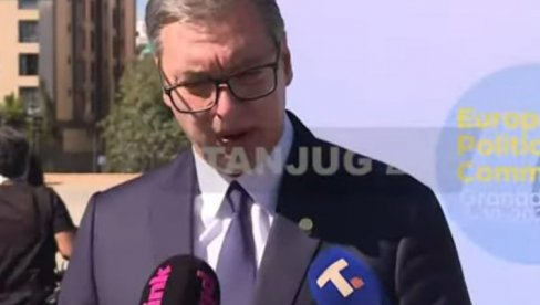 VUČIĆ PO DOLASKU NA SAMIT: Očekujem teške razgovore u Granadi VUČIĆ PO DOLASKU NA SAMIT: Očekujem teške razgovore u Granadi