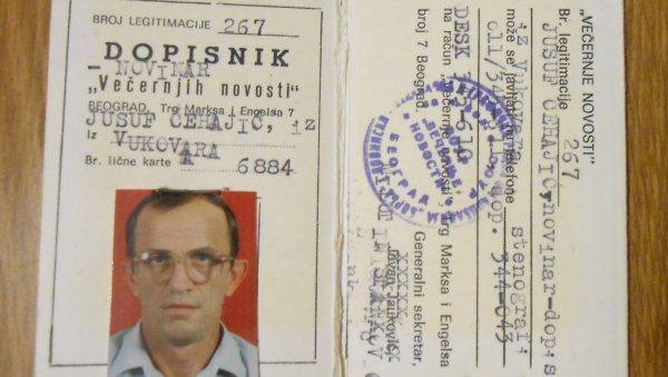 ДАН КАДА ЈЕ УБИЈЕН НОВИНАР ВЕЧЕРЊИХ НОВОСТИ: Пре 32 године у Вуковару је настрадао Јусуф Чехајић ДАН КАДА ЈЕ УБИЈЕН НОВИНАР ВЕЧЕРЊИХ НОВОСТИ: Пре 32 године у Вуковару је настрадао Јусуф Чехајић