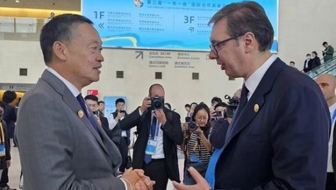 VUČIĆ SA PREMIJEROM KRALJEVINE TAJLAND: Razmenili smo mišljenja o svim globalnim pitanjima VUČIĆ SA PREMIJEROM KRALJEVINE TAJLAND: Razmenili smo mišljenja o svim globalnim pitanjima