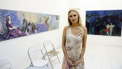 PLES U RITMU MUZIKE ŽIVOTA: Otvorena izložba Danas mi se slika Slavice Šalović Novaković u galeriji Kornjača