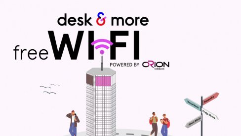 Desk&More и Орион Телеком: Бесплатна Wi-Fi Зона у срцу Београда Desk&More и Орион Телеком: Бесплатна Wi-Fi Зона у срцу Београда