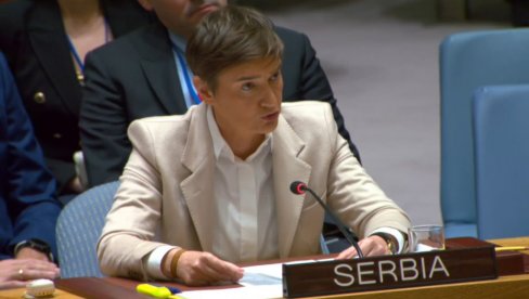 SEDNICA SB UN O KOSOVU I METOHIJI: Ana Brnabić - Priština želi da Srbi odu, svedočimo kampanji tihog etničkog čišćenja SEDNICA SB UN O KOSOVU I METOHIJI: Ana Brnabić - Priština želi da Srbi odu, svedočimo kampanji tihog etničkog čišćenja