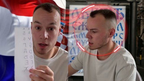 HRVATSKI JUTJUBER UČIO ĆIRILICU Jedno slovo mu posebno zadavalo muke: Izgleda kao garnitura za sedenje (VIDEO) HRVATSKI JUTJUBER UČIO ĆIRILICU Jedno slovo mu posebno zadavalo muke: Izgleda kao garnitura za sedenje (VIDEO)